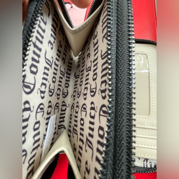 Juicy Couture Wallet,Juicy Couture Black Wallet with Silver Rhinestone Logo - Picture 4 of 15